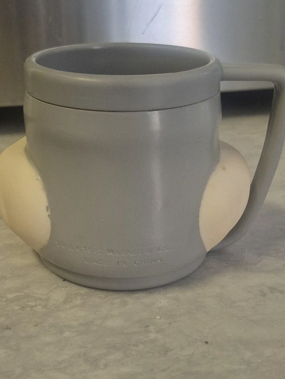 Vintage Looney Tunes Bugs Bunny Plastic Mug Cup 1992 Warner Bros